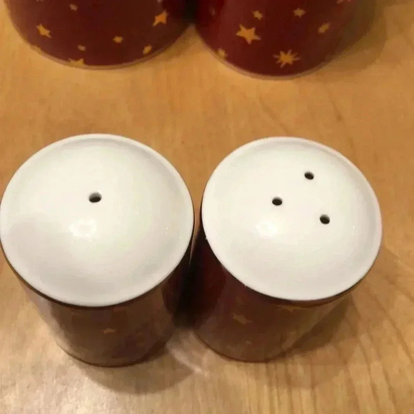 Galaxy by Sakura fine porcelain sugar bowl, creamer, and salt & pepper shakers - Picture 3 of 10